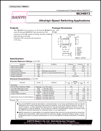 datasheet for MCH6613 by SANYO Electric Co., Ltd.