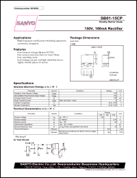 datasheet for SB01-15CP by SANYO Electric Co., Ltd.