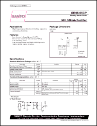 datasheet for SB05-05CP by SANYO Electric Co., Ltd.