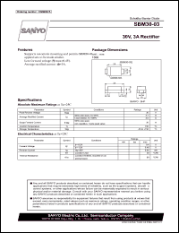 datasheet for SBM30-03 by SANYO Electric Co., Ltd.