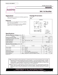 datasheet for SBS005 by SANYO Electric Co., Ltd.