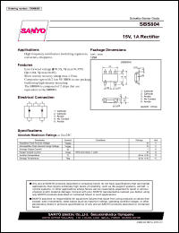 datasheet for SBS804 by SANYO Electric Co., Ltd.
