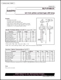 datasheet for SLP-4118B-51 by SANYO Electric Co., Ltd.