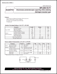 datasheet for SPI-240-15-T1 by SANYO Electric Co., Ltd.