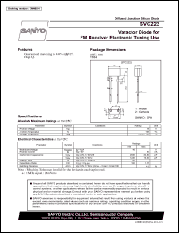 datasheet for SVC222 by SANYO Electric Co., Ltd.