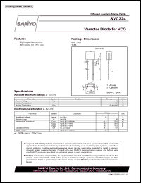 datasheet for SVC224 by SANYO Electric Co., Ltd.