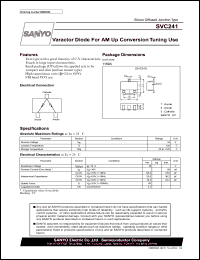 datasheet for SVC241 by SANYO Electric Co., Ltd.