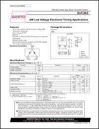 datasheet for SVC383 by SANYO Electric Co., Ltd.
