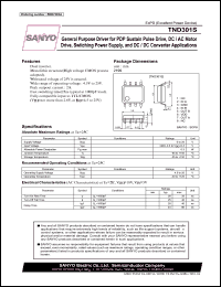 datasheet for TND301S by SANYO Electric Co., Ltd.
