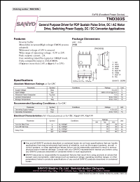 datasheet for TND303S by SANYO Electric Co., Ltd.