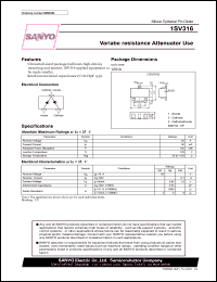 datasheet for 1SV316 by SANYO Electric Co., Ltd.