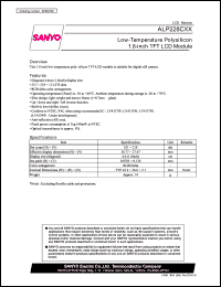 datasheet for ALP228CXX by SANYO Electric Co., Ltd.