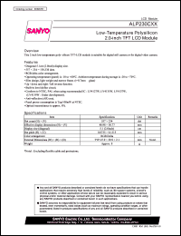 datasheet for ALP230CXX by SANYO Electric Co., Ltd.