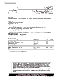 datasheet for ALP237FXX by SANYO Electric Co., Ltd.