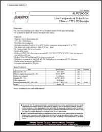 datasheet for ALP239CGX by SANYO Electric Co., Ltd.