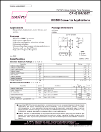 datasheet for CPH3107 by SANYO Electric Co., Ltd.