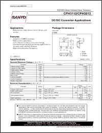 datasheet for CPH3112 by SANYO Electric Co., Ltd.