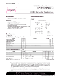 datasheet for CPH3114 by SANYO Electric Co., Ltd.