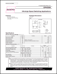 datasheet for CPH3303 by SANYO Electric Co., Ltd.