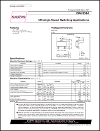 datasheet for CPH3304 by SANYO Electric Co., Ltd.