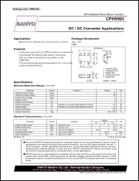 datasheet for CPH5503 by SANYO Electric Co., Ltd.