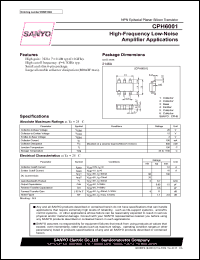 datasheet for CPH6001 by SANYO Electric Co., Ltd.