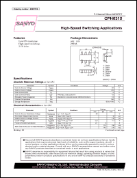 datasheet for CPH6315 by SANYO Electric Co., Ltd.