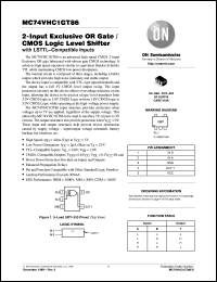 datasheet for MC74VHC1GT86DFT1 by ON Semiconductor