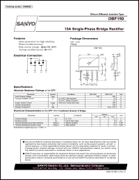 datasheet for DBF150 by SANYO Electric Co., Ltd.