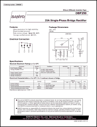 datasheet for DBF250 by SANYO Electric Co., Ltd.