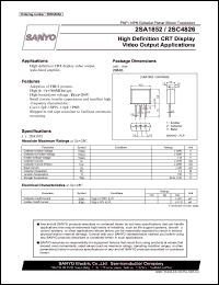 datasheet for 2SA1852 by SANYO Electric Co., Ltd.
