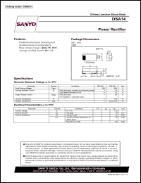 datasheet for DSA14 by SANYO Electric Co., Ltd.