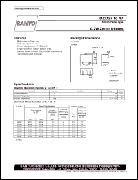 datasheet for DZD27 by SANYO Electric Co., Ltd.