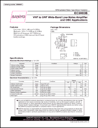 datasheet for EC3H03B by SANYO Electric Co., Ltd.