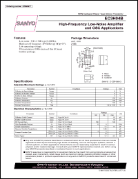 datasheet for EC3H04B by SANYO Electric Co., Ltd.