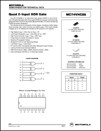 datasheet for MC74VHC86DT by ON Semiconductor