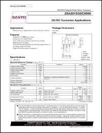 datasheet for 2SA2015 by SANYO Electric Co., Ltd.