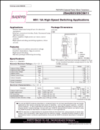 datasheet for 2SA2023 by SANYO Electric Co., Ltd.