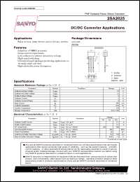 datasheet for 2SA2025 by SANYO Electric Co., Ltd.
