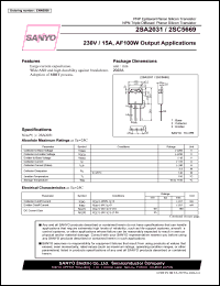 datasheet for 2SA2031 by SANYO Electric Co., Ltd.