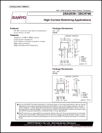 datasheet for 2SA2039 by SANYO Electric Co., Ltd.