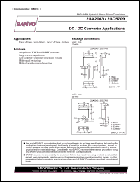 datasheet for 2SA2043 by SANYO Electric Co., Ltd.