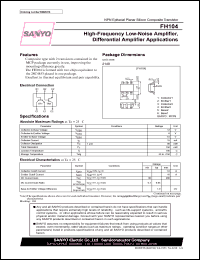 datasheet for FH104 by SANYO Electric Co., Ltd.