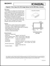 datasheet for ICX422AL by Sony Semiconductor