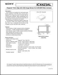 datasheet for ICX423AL by Sony Semiconductor