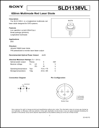 datasheet for SLD1138VL by Sony Semiconductor