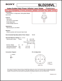 datasheet for SLD235VL by Sony Semiconductor