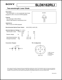 datasheet for SLD6162RLI by Sony Semiconductor