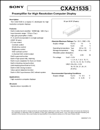 datasheet for CXA2153S by Sony Semiconductor