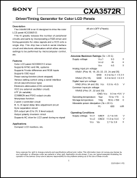 datasheet for CXA3572R by Sony Semiconductor
